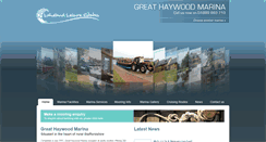 Desktop Screenshot of greathaywoodmarina.co.uk